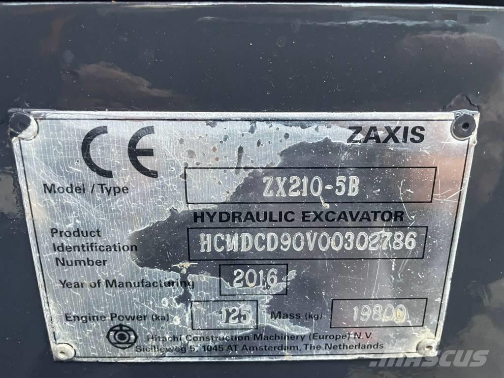 Hitachi ZX 210 LC-5B Roomikekskavaatorid