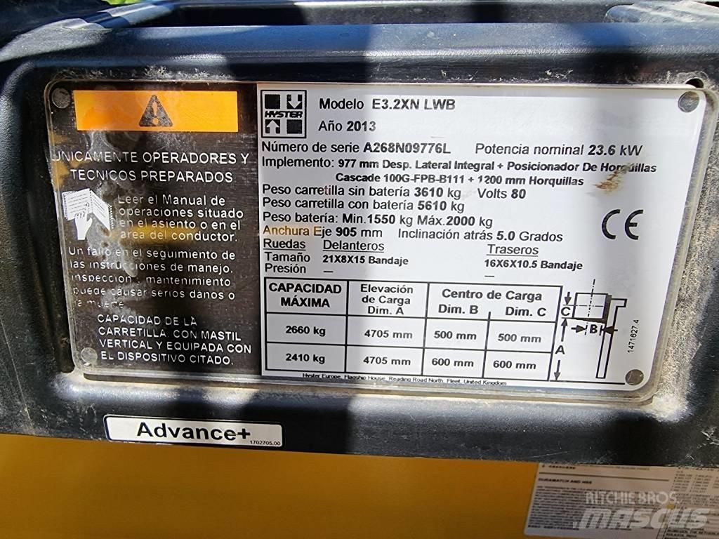 Hyster E 3.20 XN LWB Elektritõstukid