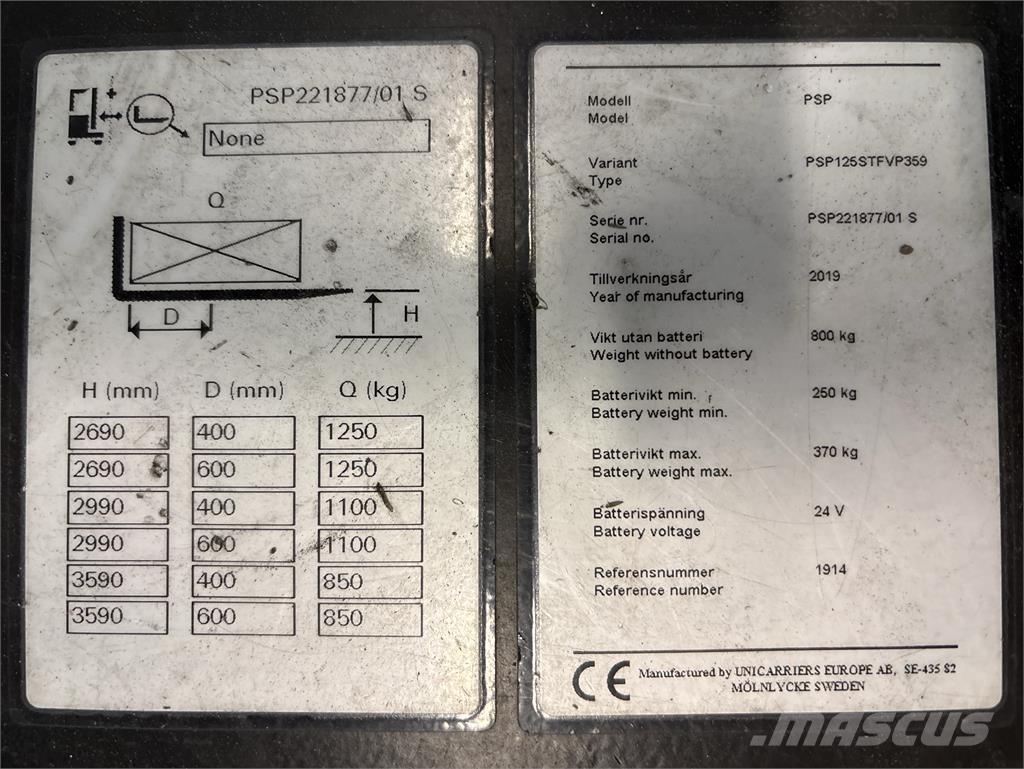 Atlet PSP125 Platvormiga virnastajad