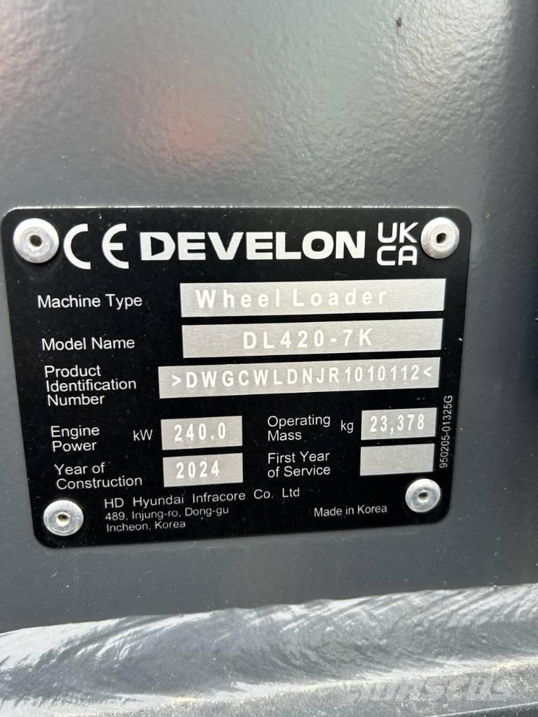 Develon DL 420 CVT-7 Rataslaadurid