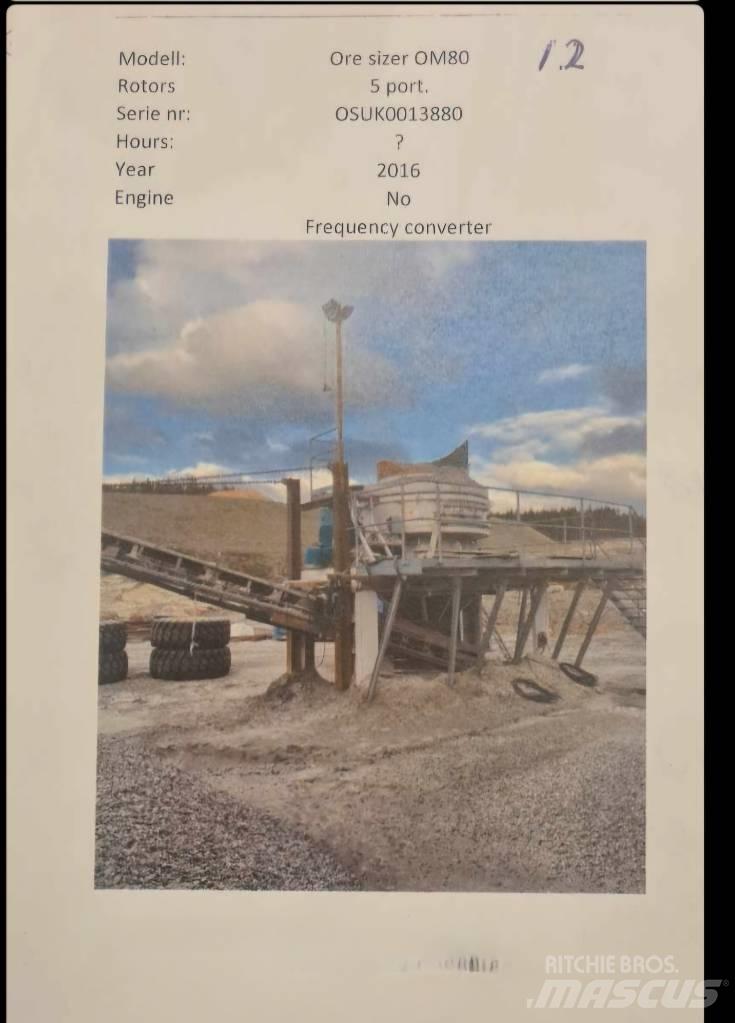  Ore sizer Om 80 Purustid
