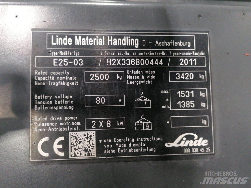 Linde E25-03 Elektritõstukid