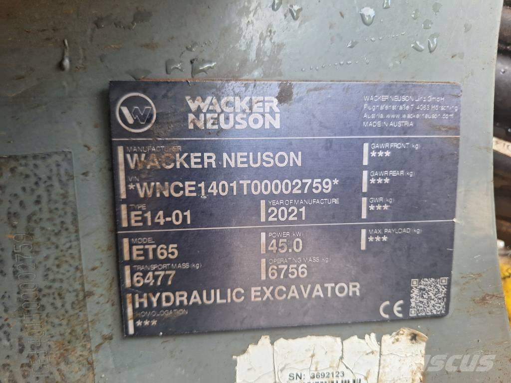 Wacker Neuson ET 65 Roomikekskavaatorid