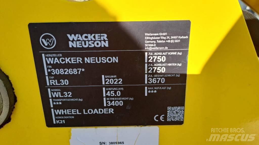 Wacker Neuson WL32 Rataslaadurid