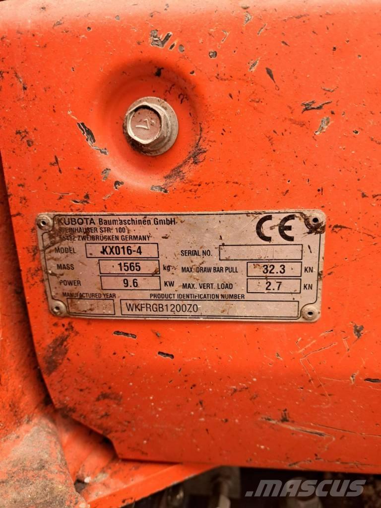 Kubota KX 016-4 HG Miniekskavaatorid < 7 t