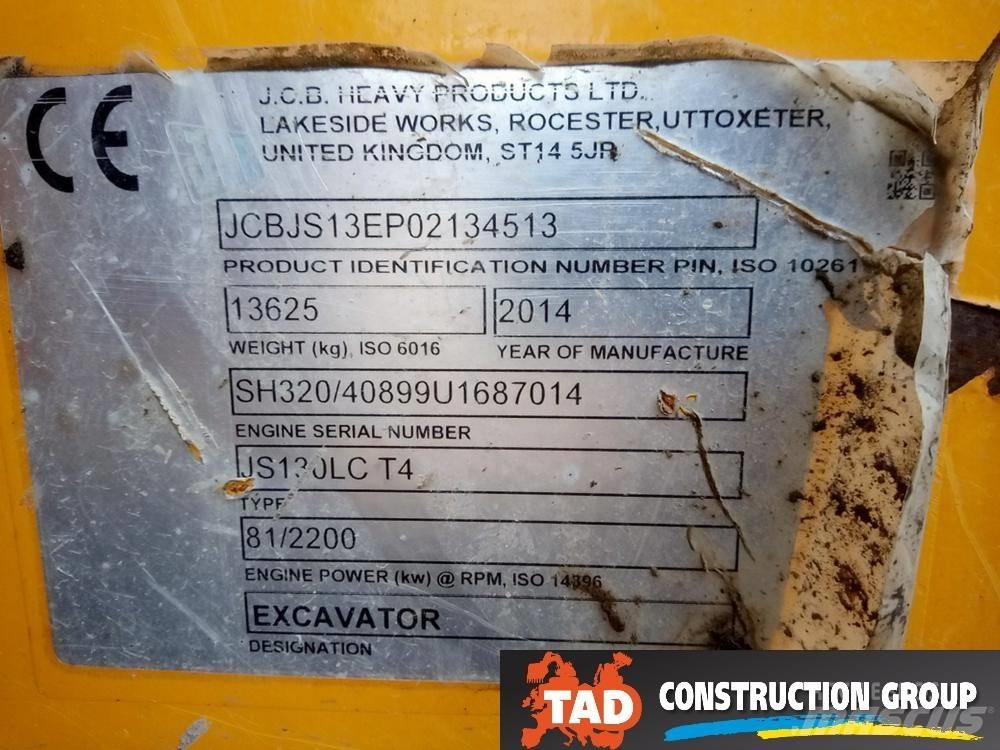 JCB JS 130 LC Roomikekskavaatorid