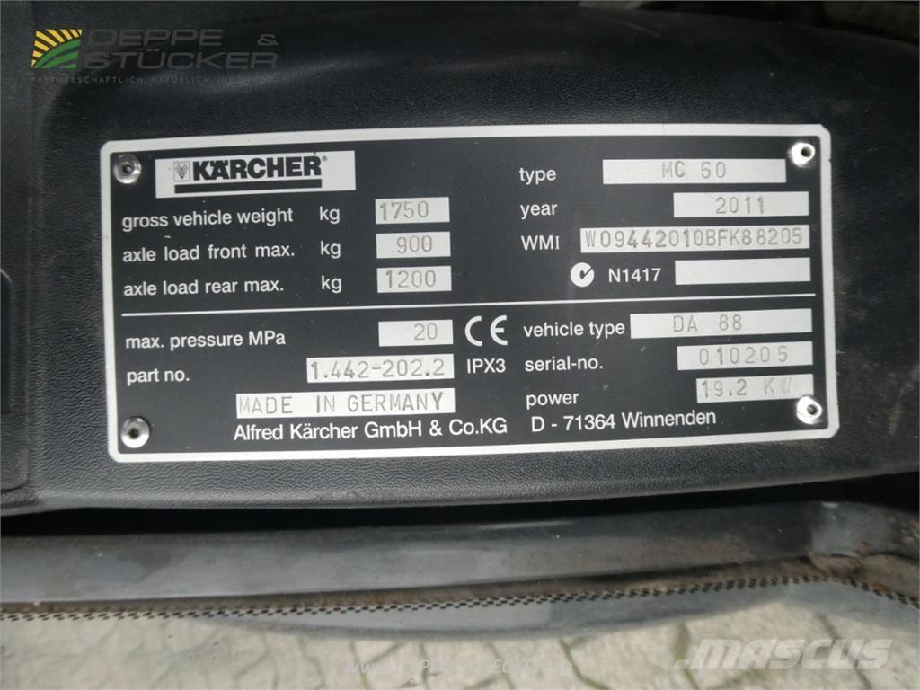 Kärcher MC 50 Tänavapuhastusmasinad