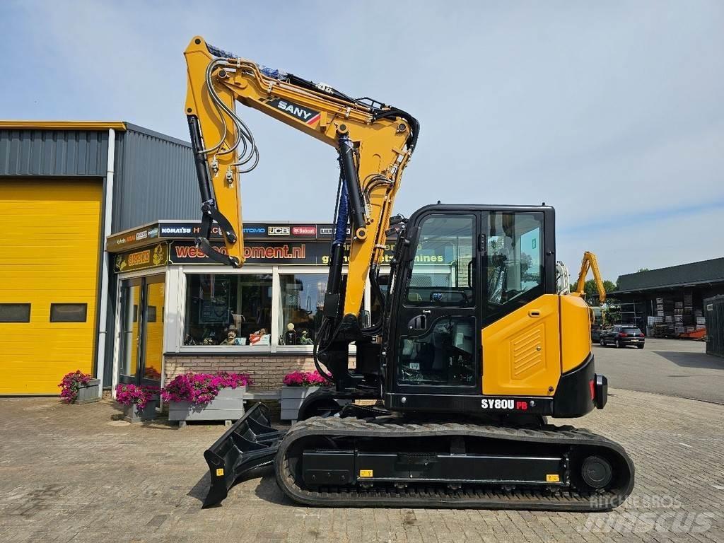 Sany SY80U Väikeekskavaatorid 7t-12t