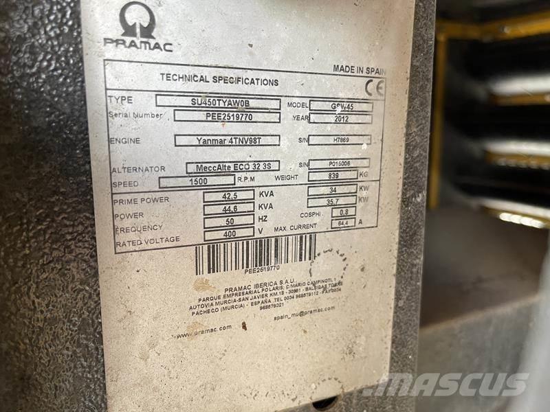 Pramac GSW 45 Diiselgeneraatorid