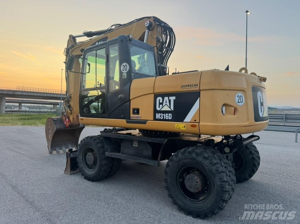 CAT M 316 D Ratasekskavaatorid