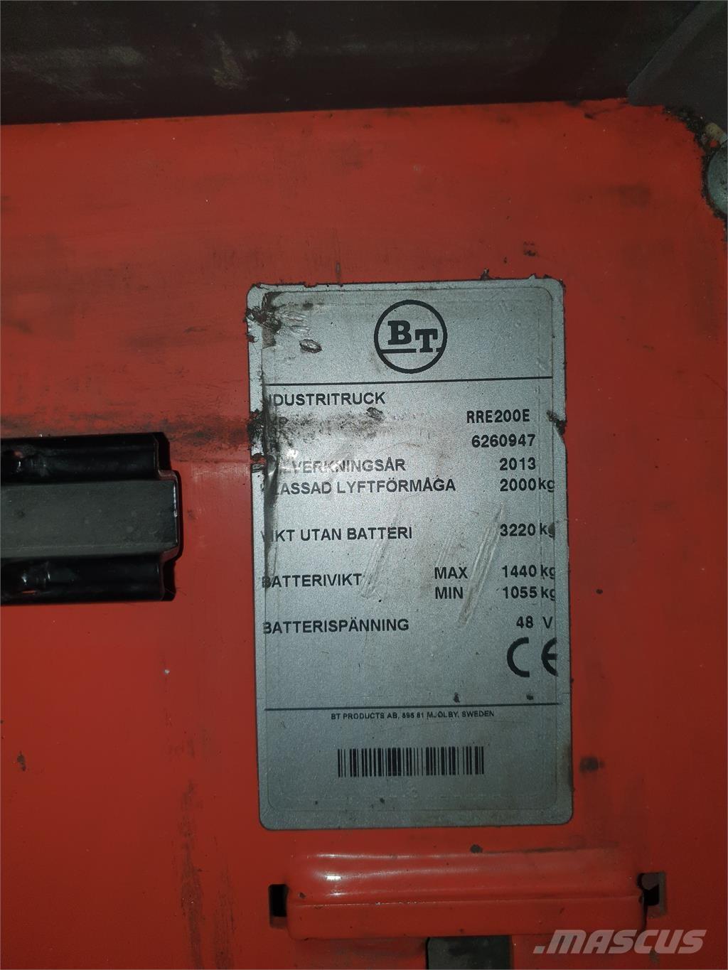 BT RRE200E Lükandmastiga tõstukid