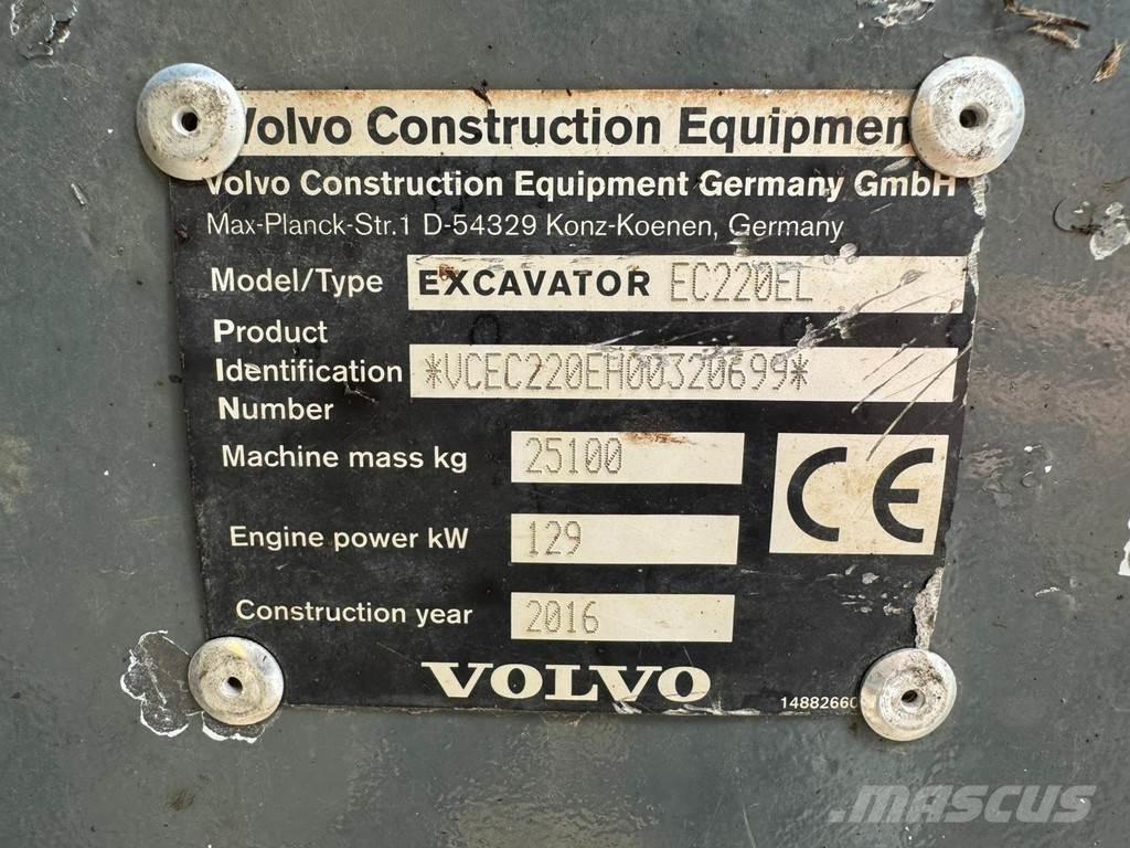 Volvo EC220EL Roomikekskavaatorid
