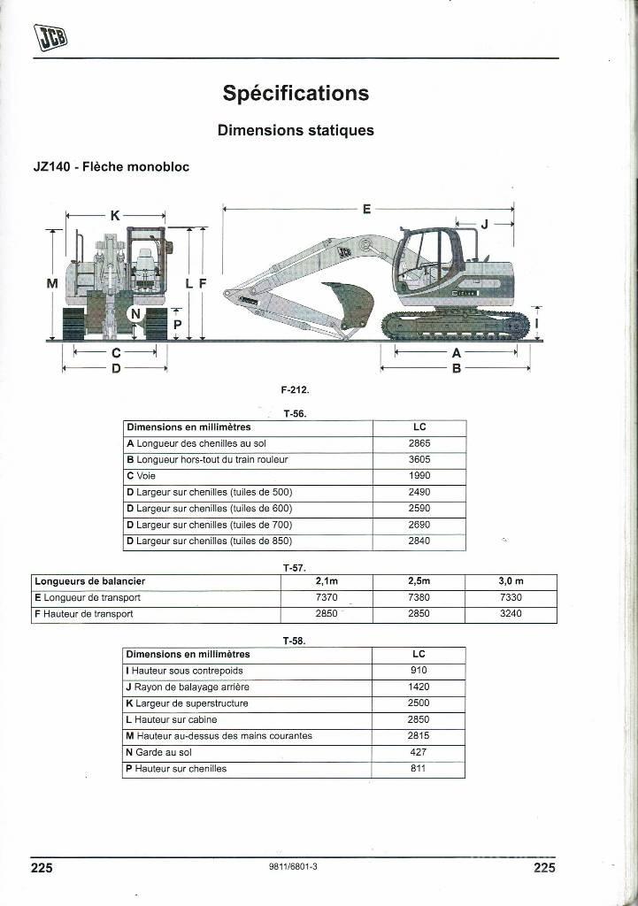 JCB JZ 140 D Roomikekskavaatorid