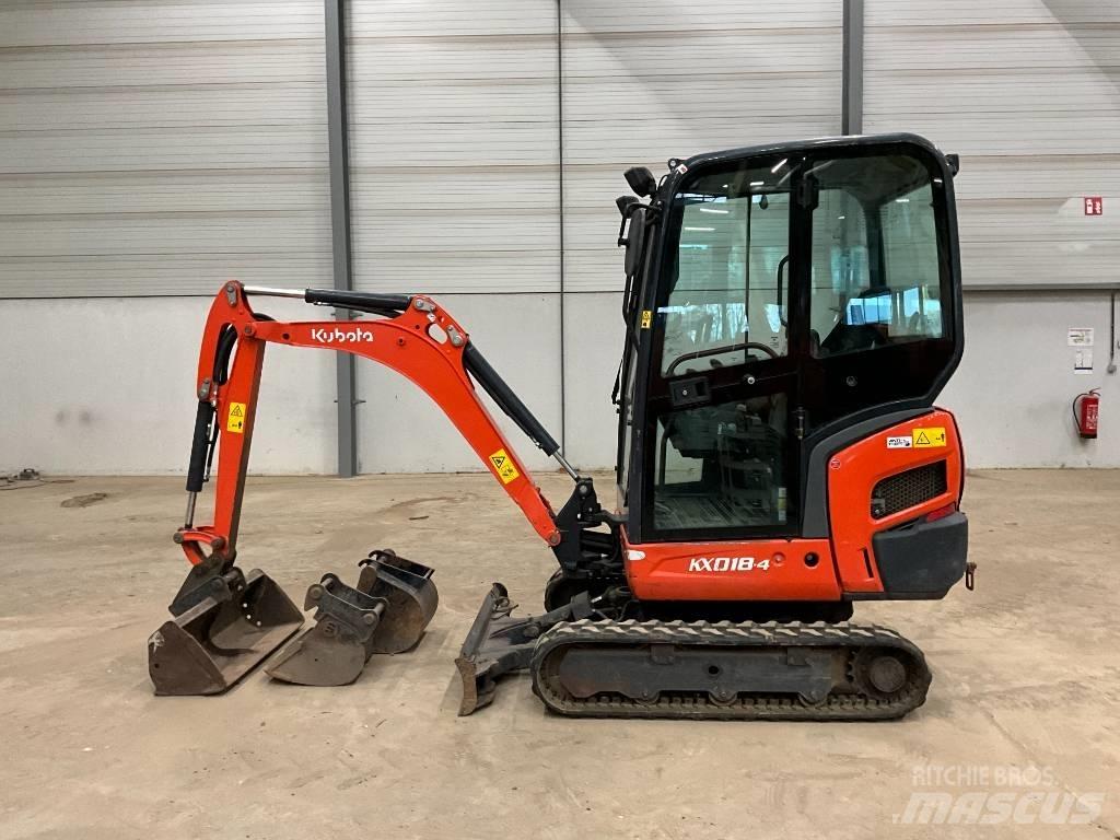 Kubota KX 018-4 Miniekskavaatorid < 7 t