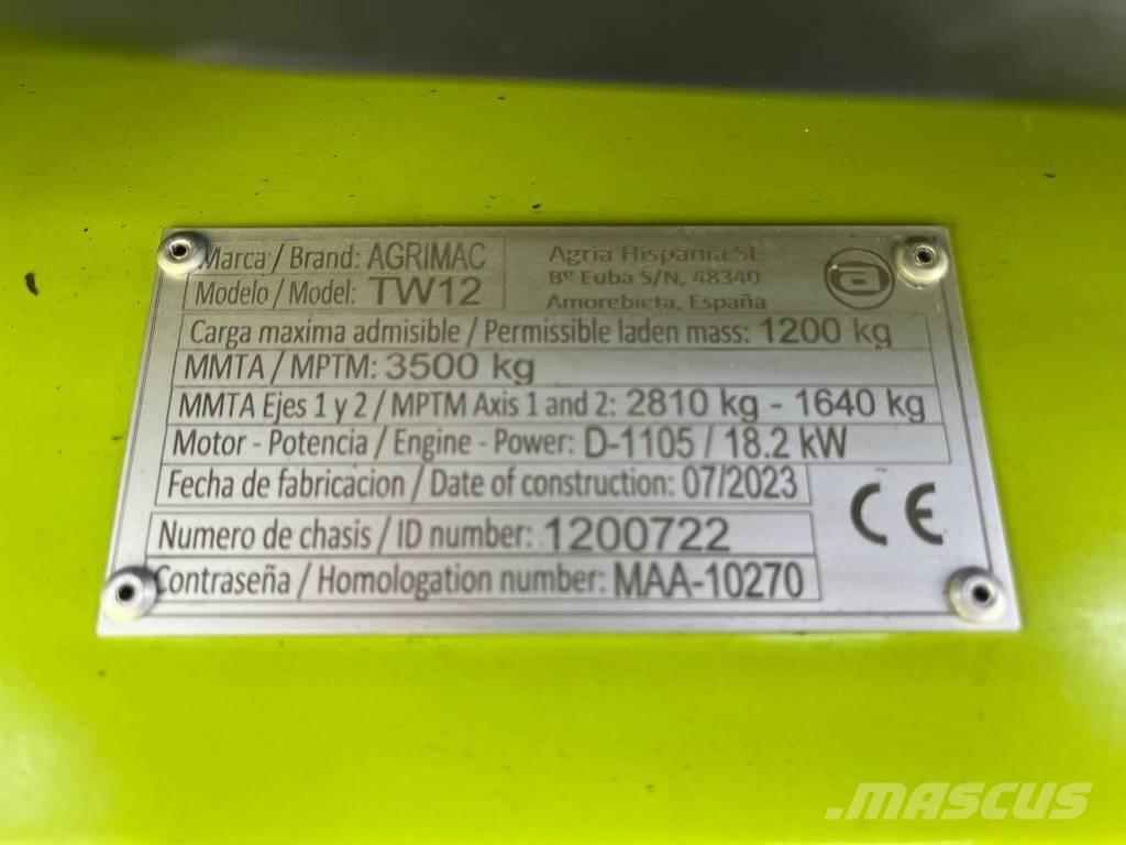 Agrimac TW 12 4x4 Diiseltõstukid