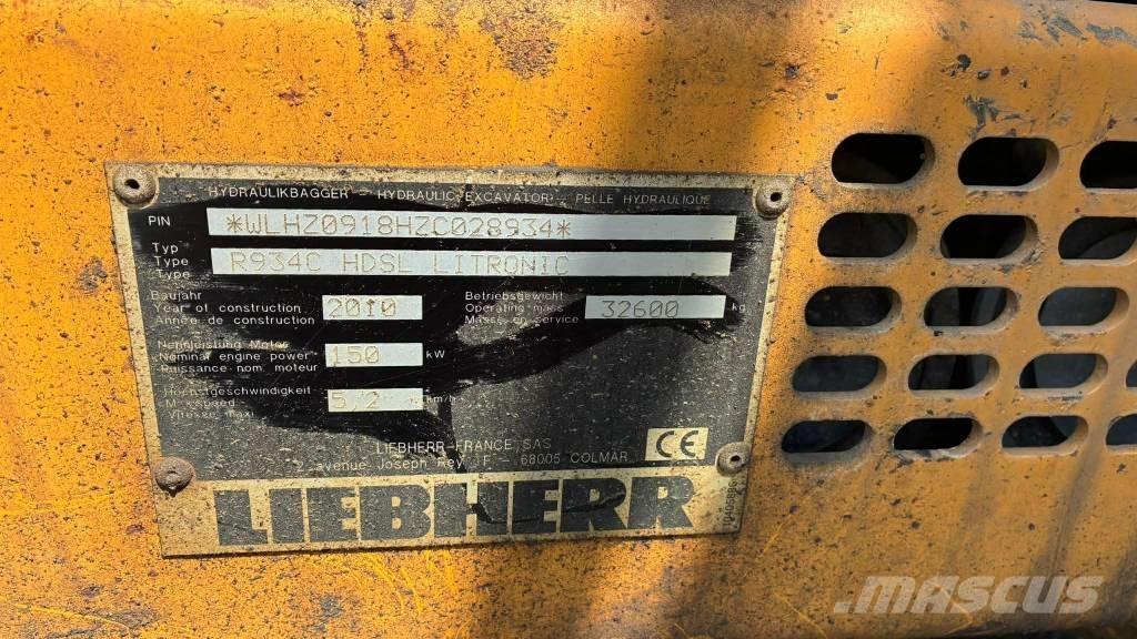 Liebherr R 934 C Roomikekskavaatorid