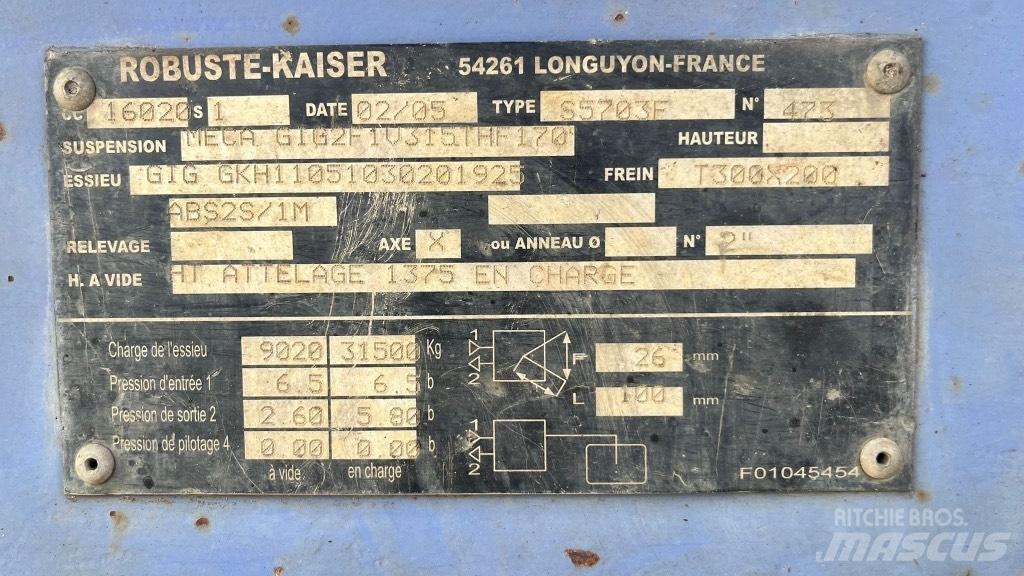 Kaiser TPSL Autoveo poolhaagised