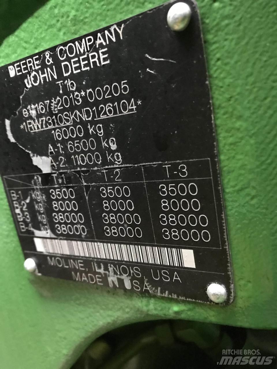 John Deere 7R 310 Traktorid