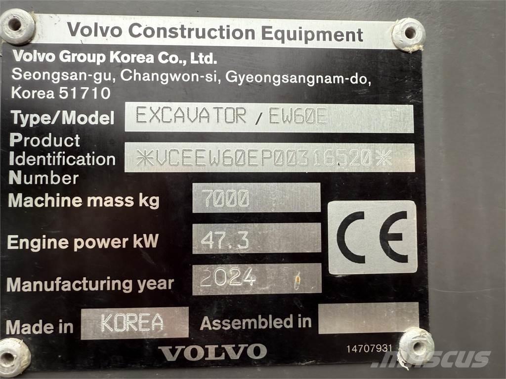Volvo EW60 E Ratasekskavaatorid