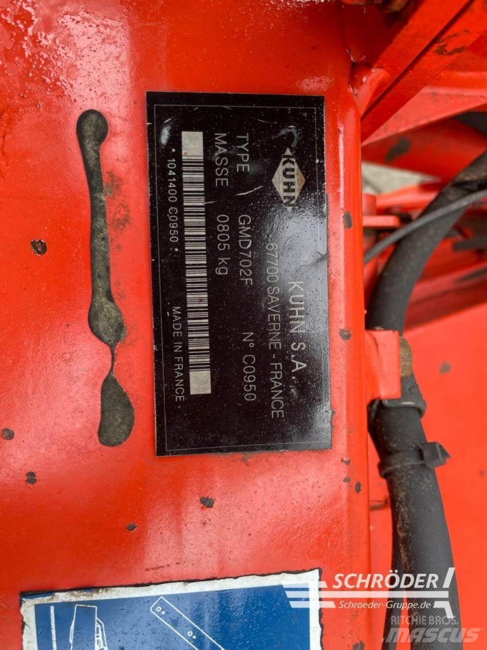 Kuhn GMD 702 F Niidukid
