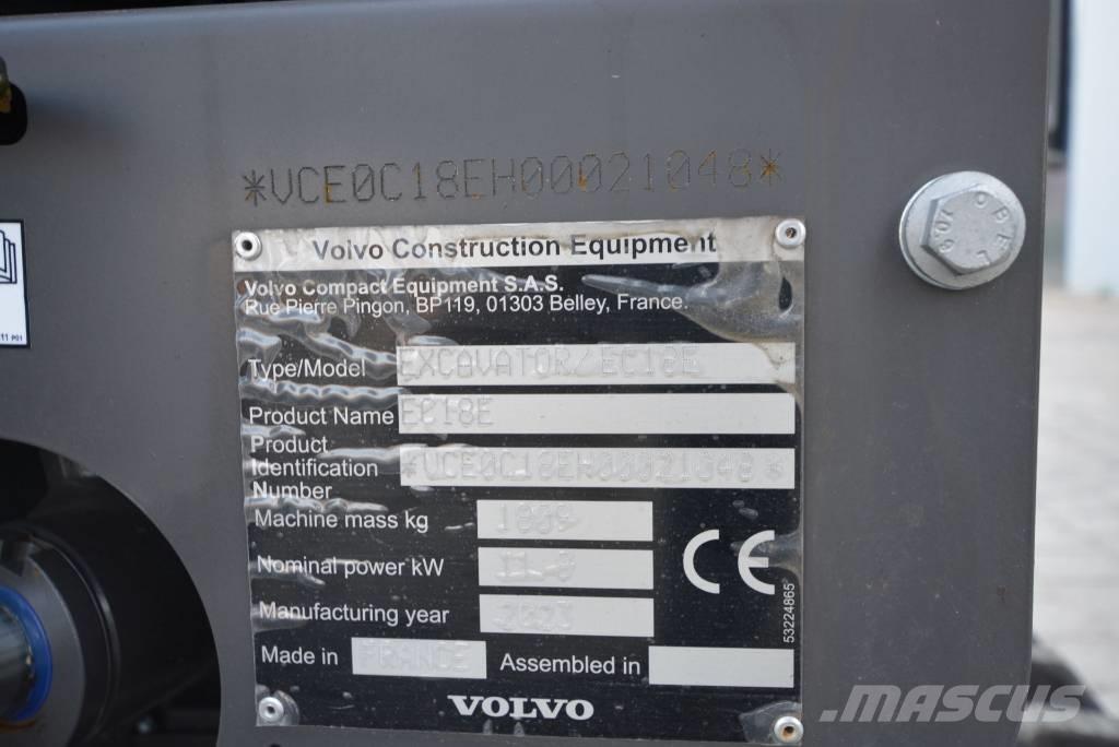Volvo EC 18 E Miniekskavaatorid < 7 t