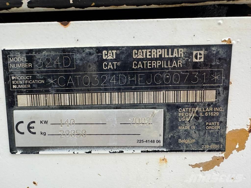 CAT 324DLN Roomikekskavaatorid
