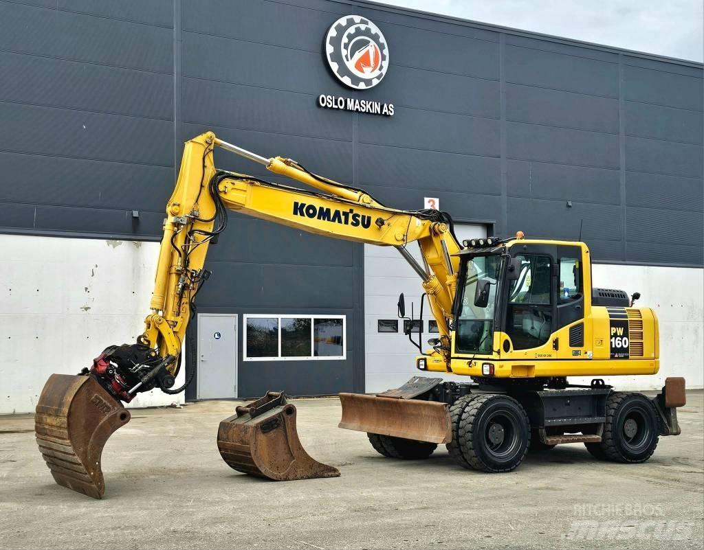 Komatsu pw 160 -8 Ratasekskavaatorid