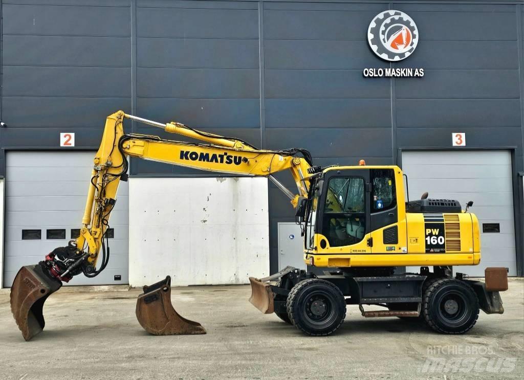 Komatsu pw 160 -8 Ratasekskavaatorid