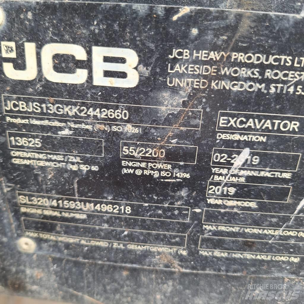 JCB JS 131 LC Roomikekskavaatorid