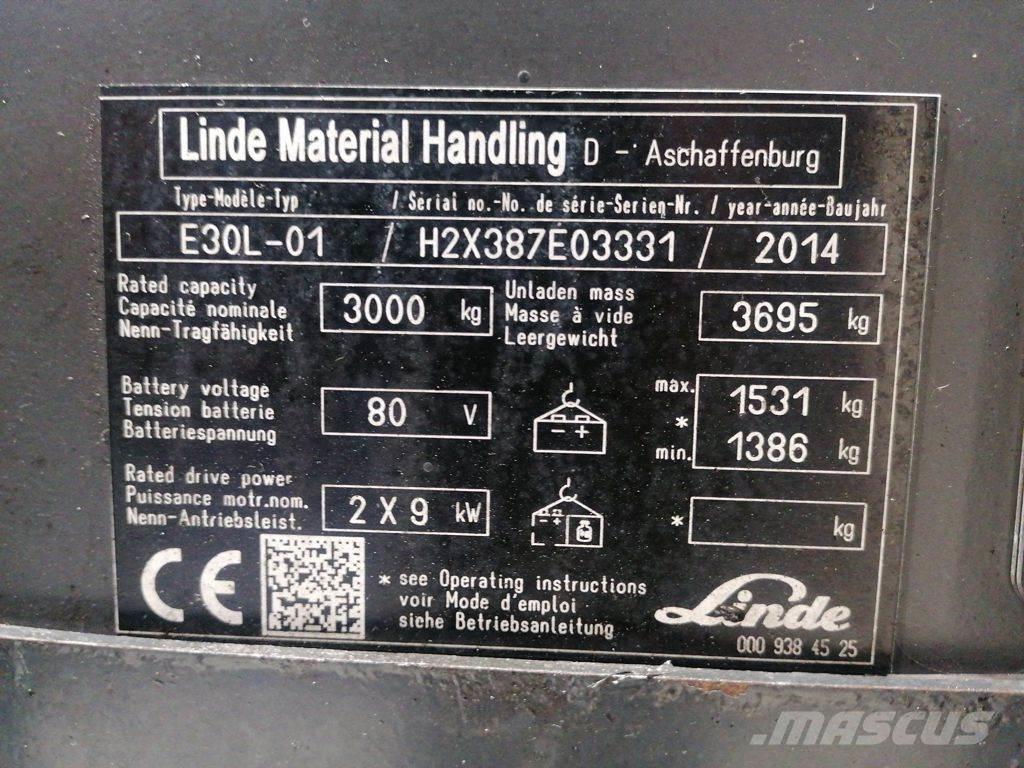 Linde E30L-01 Elektritõstukid