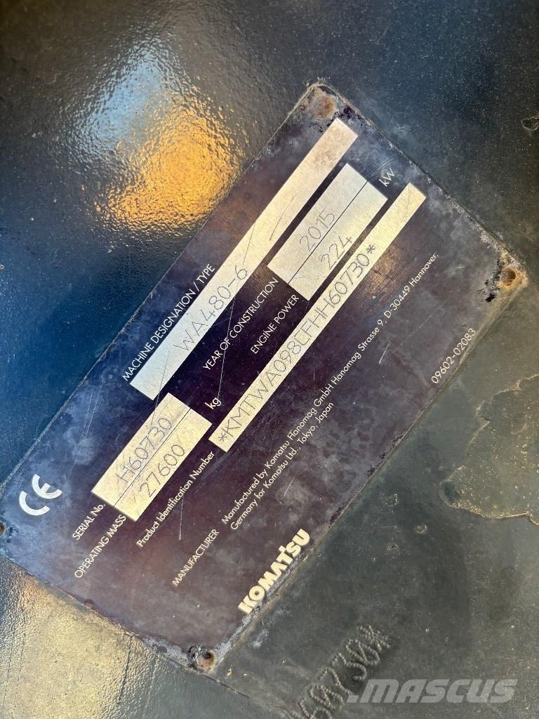 Komatsu WA 480-6 Rataslaadurid