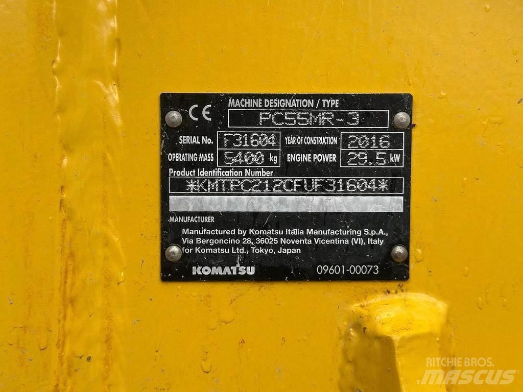 Komatsu PC55-MR3 Miniekskavaatorid < 7 t