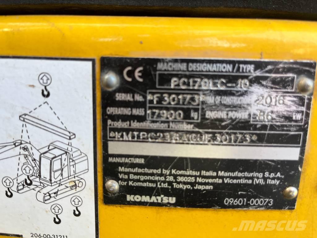 Komatsu PC 170 LC-10 Roomikekskavaatorid
