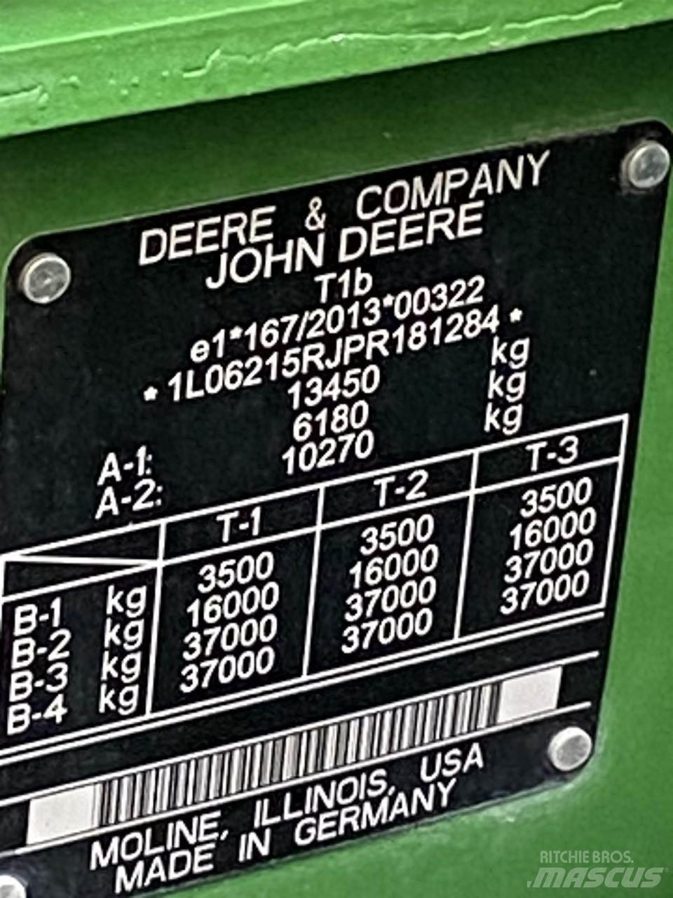 John Deere 6R 215 Traktorid