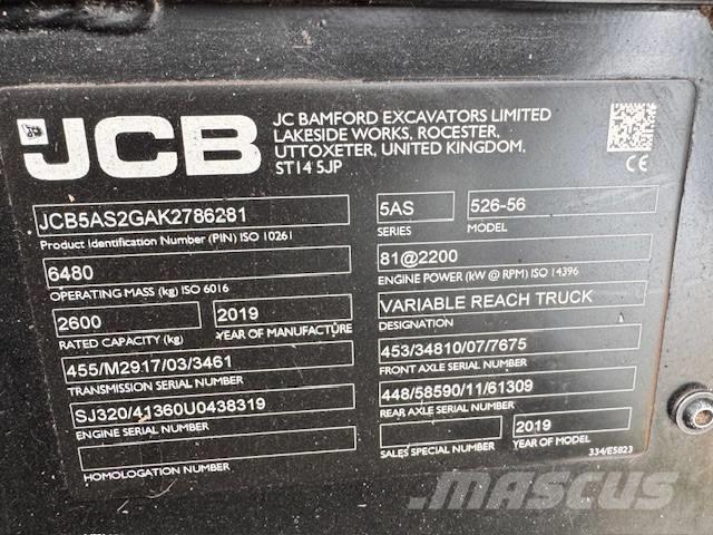 JCB 526-56 Agri Plus Põllumajanduslikud teleskoopkäitlejad