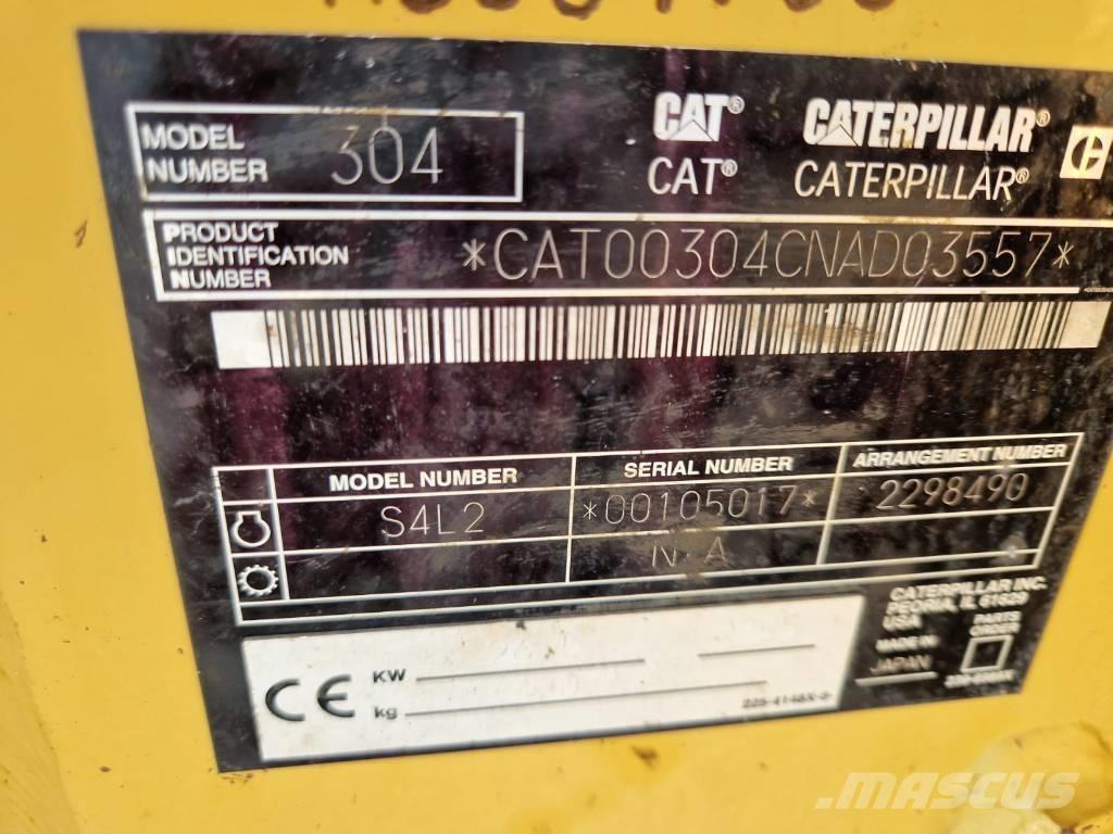 CAT 304 CR Miniekskavaatorid < 7 t