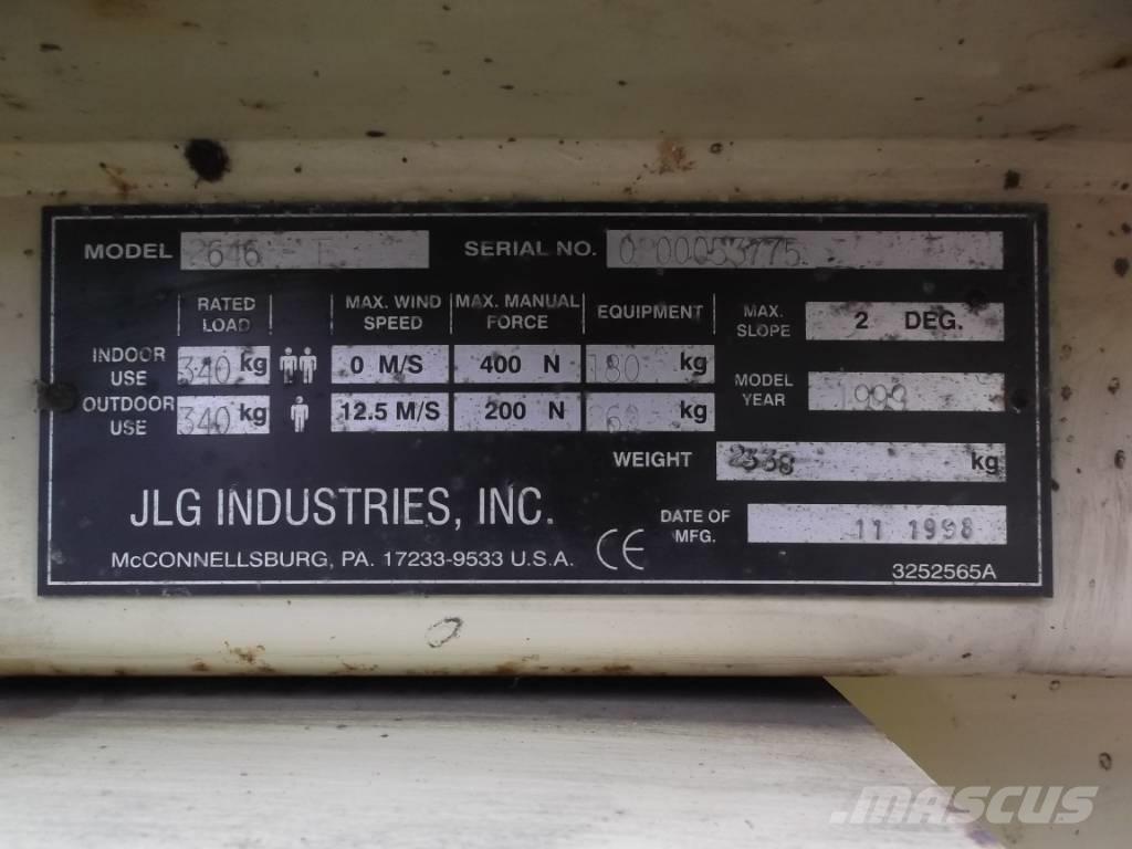 JLG 2646E      V-2288 Vertikaalsed mast tõstukid