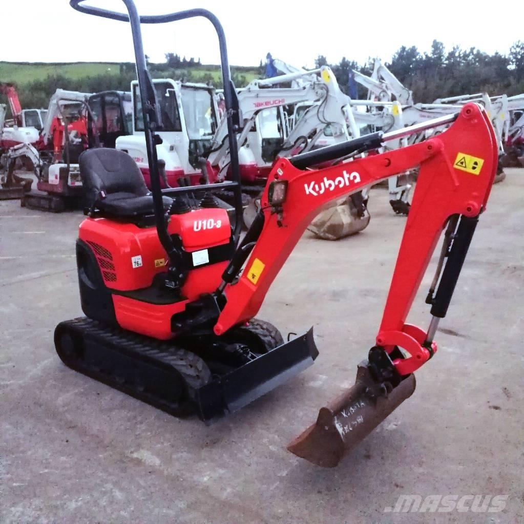 Kubota U 10-3 Miniekskavaatorid < 7 t