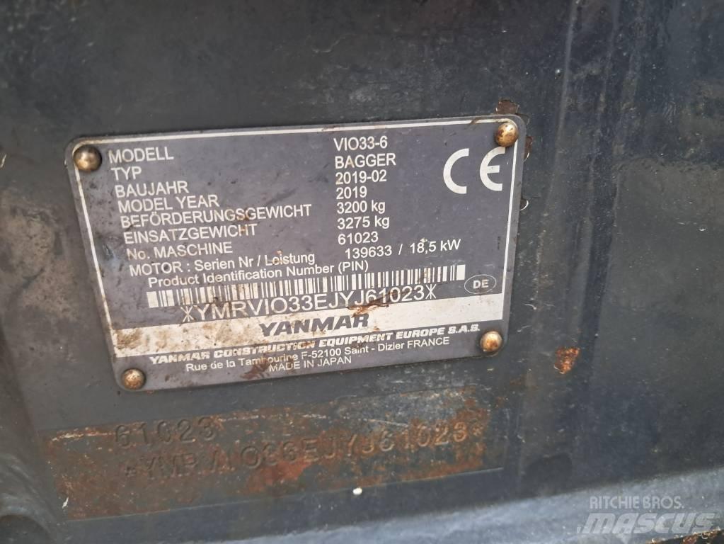 Yanmar Vio 33 Miniekskavaatorid < 7 t