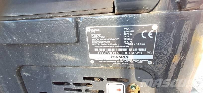 Yanmar Vio 17-1 Miniekskavaatorid < 7 t