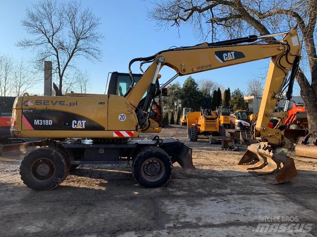 CAT M 318 D Ratasekskavaatorid