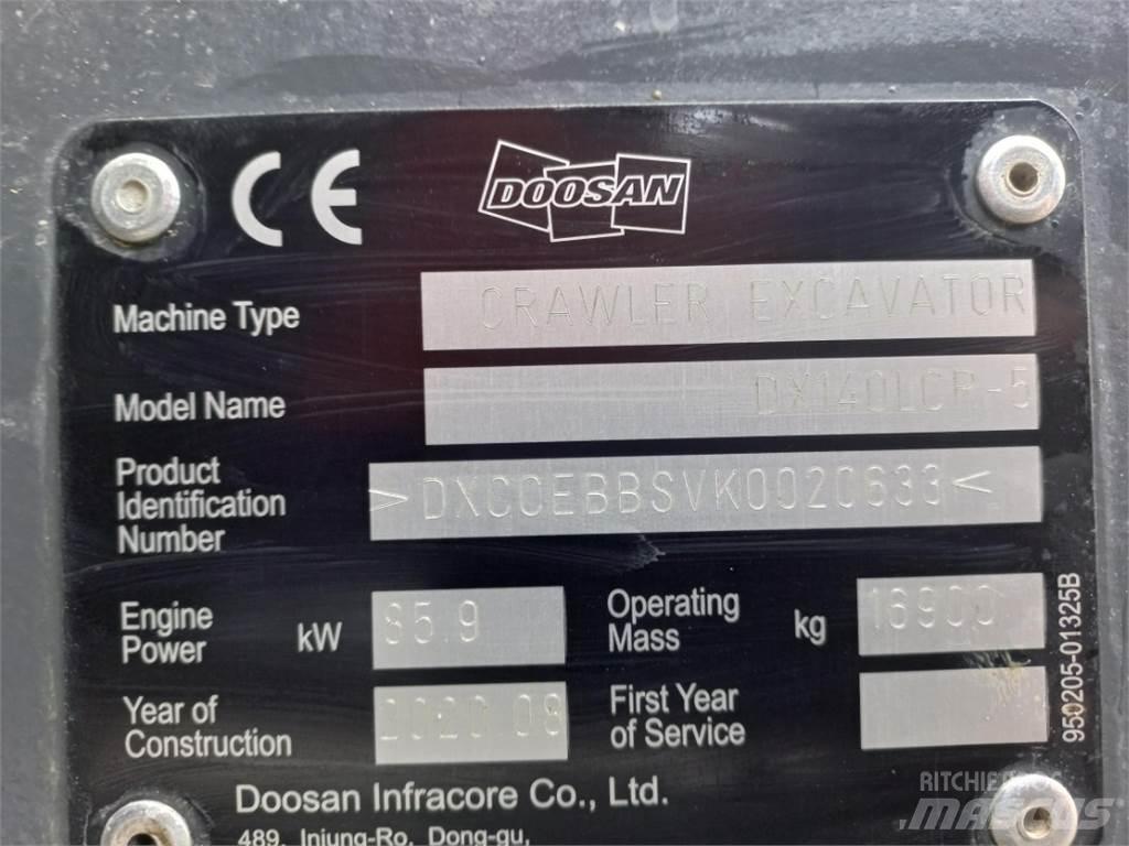 Develon DX140LCR-5 Roomikekskavaatorid