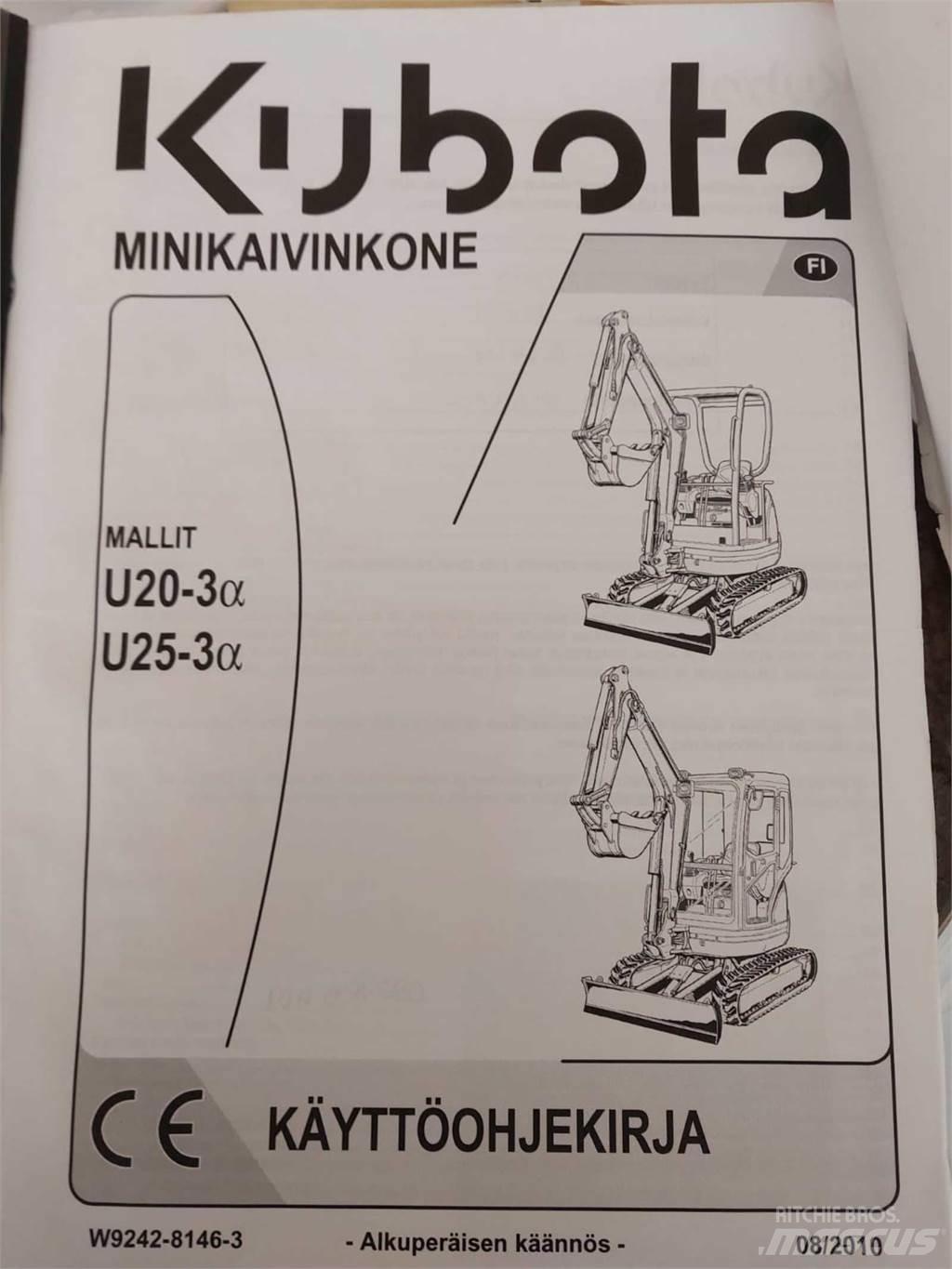 Kubota U25-3 Miniekskavaatorid < 7 t