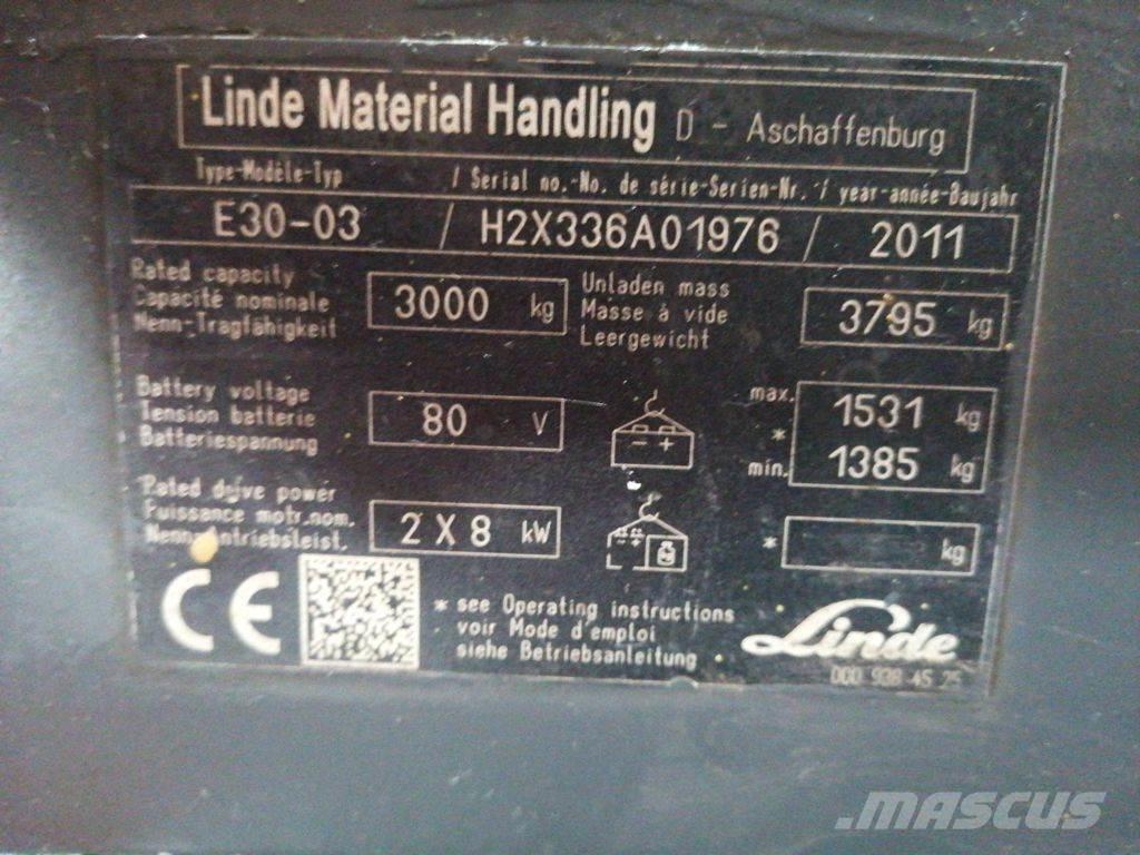 Linde E30-03 Elektritõstukid