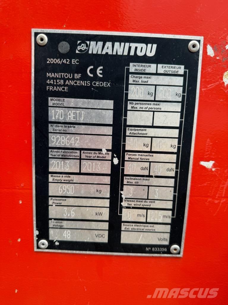 Manitou 170 AETJ Iseliikuvad poomtõstukid