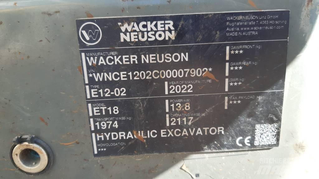 Wacker Neuson ET 18 Roomikekskavaatorid