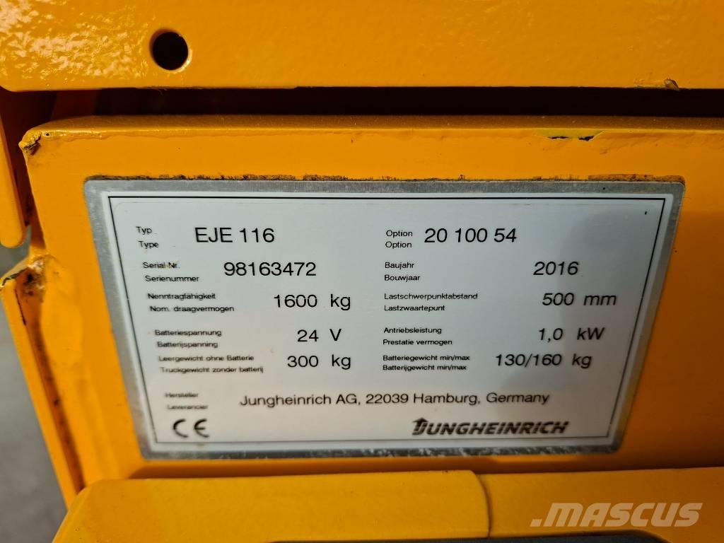Jungheinrich EJE 116 Elektriline alusesiirdaja