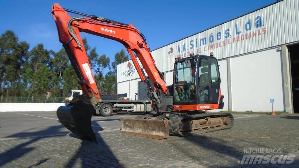 Kubota KX 080-4 Väikeekskavaatorid 7t-12t