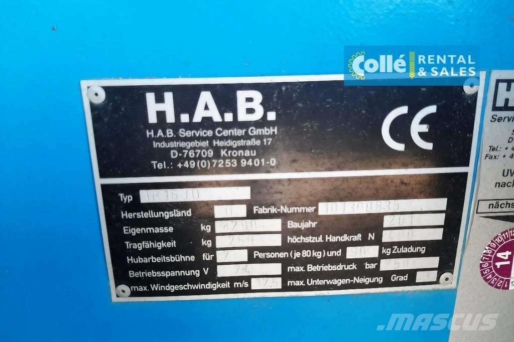 HAB TR16JD | 2014 Teleskoop poomtõstukid