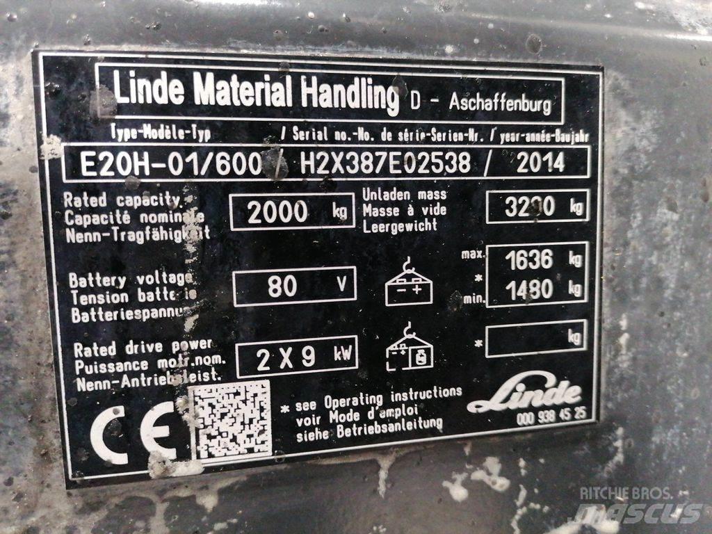 Linde E20H-01/600 Elektritõstukid